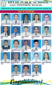 Psychographic Society - DPS Ranchi student Aditya Kumar Sharma with 99.4% become school topper in Std 10 Psychographic Society - DPS Ranchi student Aditya Kumar Sharma with 99.4% become school topper in Std 10