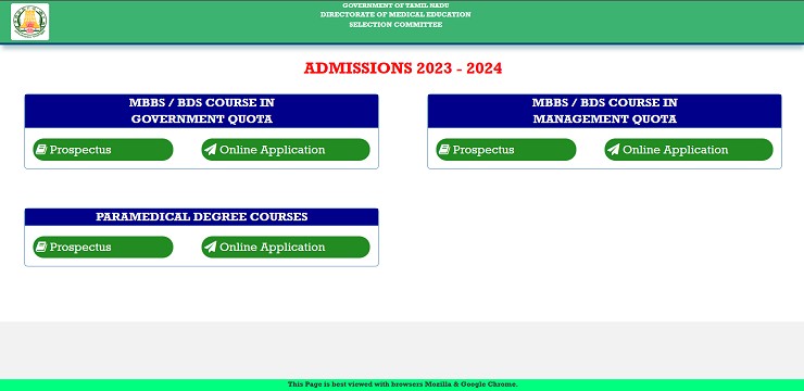 Tamil Nadu NEET UG counselling 2023 registration ends today