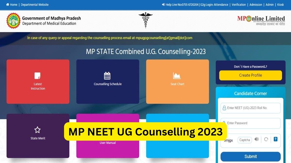 Psychographic Society - MP NEET UG counselling 2023 registration begins today at dme.mponline.gov.in