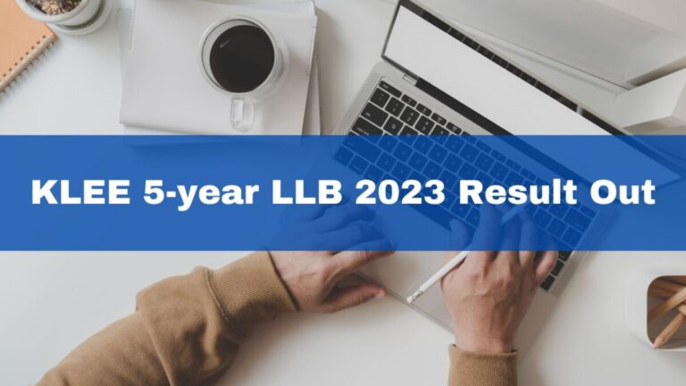 KLEE 2023 3-year LLB result declared at cee.kerala.gov.in