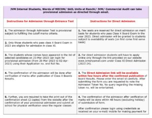 Psychographic Society - JVM Internal Students, Wards of MECON/ SAIL Units at Ranchi/ JVM/ Commercial Audit can take provisional admission Psychographic Society - JVM Internal Students, Wards of MECON/ SAIL Units at Ranchi/ JVM/ Commercial Audit can take provisional admission