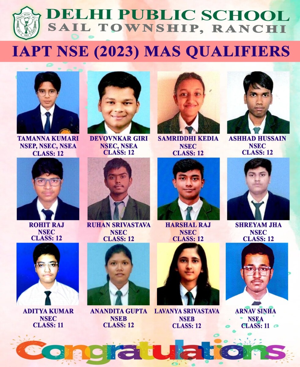 Psychographic Society - DPS Ranchi NSEP, NSEC , NSEB , NSEA & NSEJS Qualifiers- Above MAS -Toppers-2023-2024- 2025 Psychographic Society - DPS Ranchi NSEP, NSEC , NSEB , NSEA & NSEJS Qualifiers- Above MAS -Toppers-2023-2024- 2025