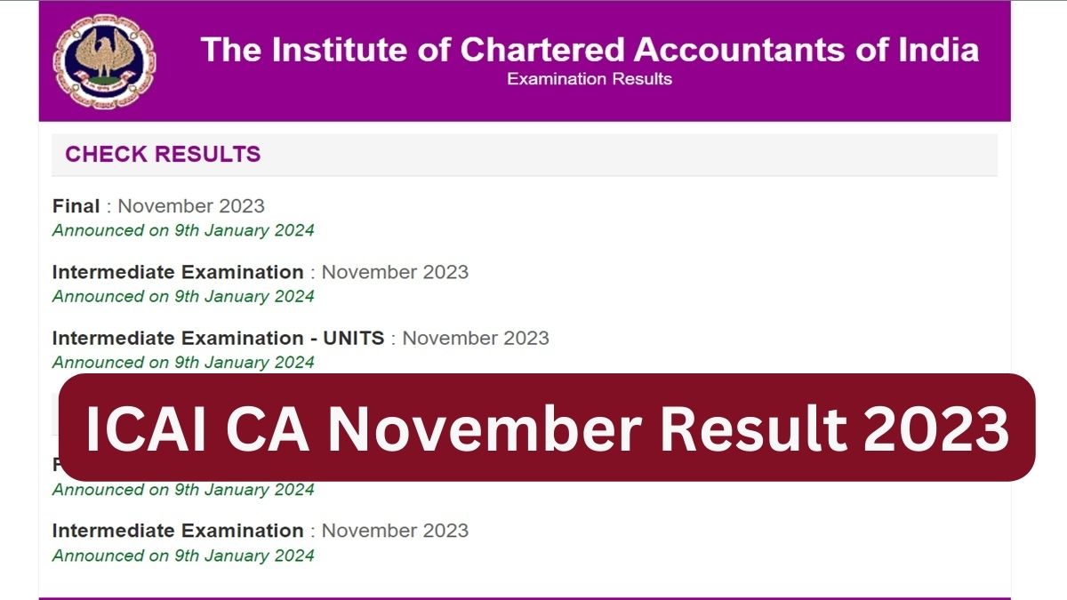 Psychographic Society - CA Inter result November 2023 declared at icai.nic.in; 9.73% candidates pass Psychographic Society - CA Inter result November 2023 declared at icai.nic.in; 9.73% candidates pass