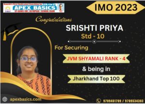 Psychographic Society - Apex Basics Ranchi Students Excel in International Mathematics Olympiad (IMO) Level 1