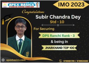 Psychographic Society - Apex Basics Ranchi Students Excel in International Mathematics Olympiad (IMO) Level 1