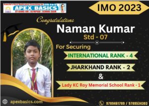 Psychographic Society - Apex Basics Ranchi Students Excel in International Mathematics Olympiad (IMO) Level 1