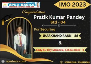 Psychographic Society - Apex Basics Ranchi Students Excel in International Mathematics Olympiad (IMO) Level 1
