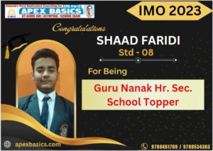 Psychographic Society - Apex Basics Ranchi Students Excel in International Mathematics Olympiad (IMO) Level 1