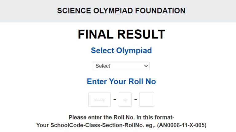 SOF Results 2023-24 Out, NSO Results Link @www.sofworld.org