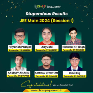 Psychographic Society - Know JEE Main 2024-2025 Topper and Result of Champ Square Ranchi – Session 1 and 2
