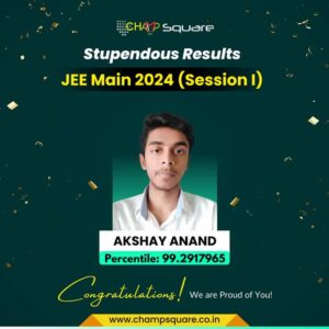 Psychographic Society - Know JEE Main 2024-2025 Topper and Result of Champ Square Ranchi – Session 1 and 2