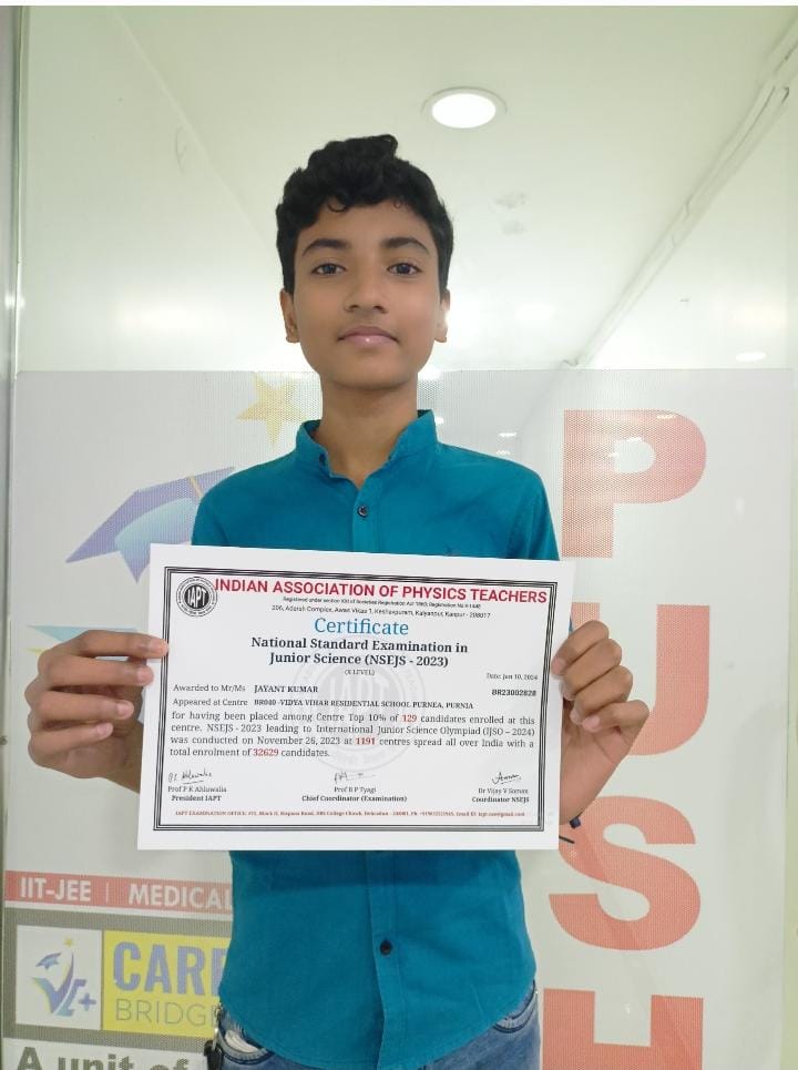 Psychographic Society - Vidya Vihar group of institutions shine in result of Junior Science Olympiad and Maths Olympiad Vidya Vihar group of institutions shine in result of Junior Science Olympiad and Maths Olympiad