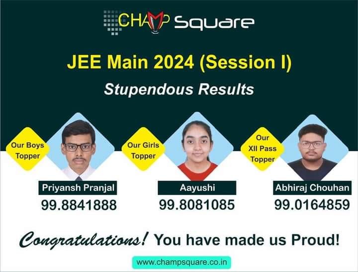 Psychographic Society - Know JEE Main 2024-2025 Topper and Result of Champ Square Ranchi – Session 1 and 2 Know JEE Main 2024-2025 Topper and Result of Champ Square Ranchi – Session 1 and 2