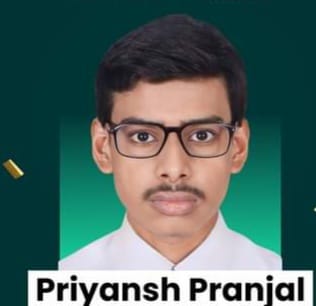 Psychographic Society - Priyansh Pranjal of Champ Square Ranchi and JVM Shyamali is JEE Main 2024-2025 Jharkhand Topper Priyansh Pranjal of Champ Square Ranchi and JVM Shyamali is JEE Main 2024-2025 Jharkhand Topper
