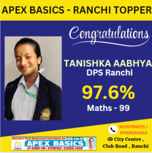 Psychographic Society - APEX BASICS - RANCHI students have once again proven their academic prowess by excelling in CBSE 10th Board Result.