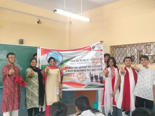 Psychographic Society - Delhi Public School Ranchi continues to spearhead a dynamic Election and Voter Awareness Campaign, in collaboration with the Election Commission of India, aimed at fostering a culture of civic responsibility and electoral literacy among its students.