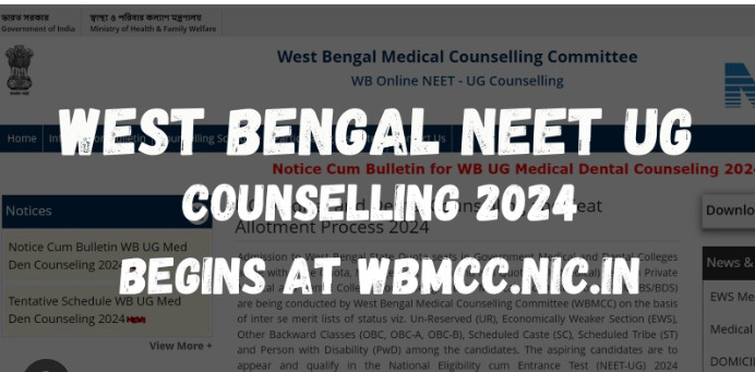 WB NEET UG Counselling 2024 Round 1 Choice Filling Begins Today, Apply at wbmcc.nic.in