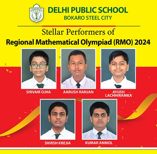 Psychographic Society - 5 Students of DPS Bokaro qualify for Indian National Mathematical Olympiad dps bokaro
