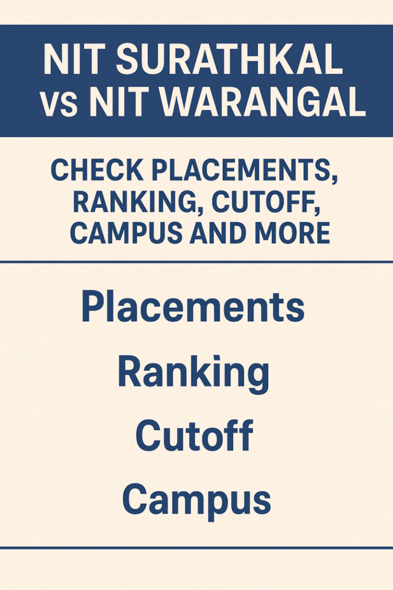 Psychographic Society - NIT Surathkal vs NIT Warangal – Check Placements, Ranking, Cutoff, Campus and More NIT