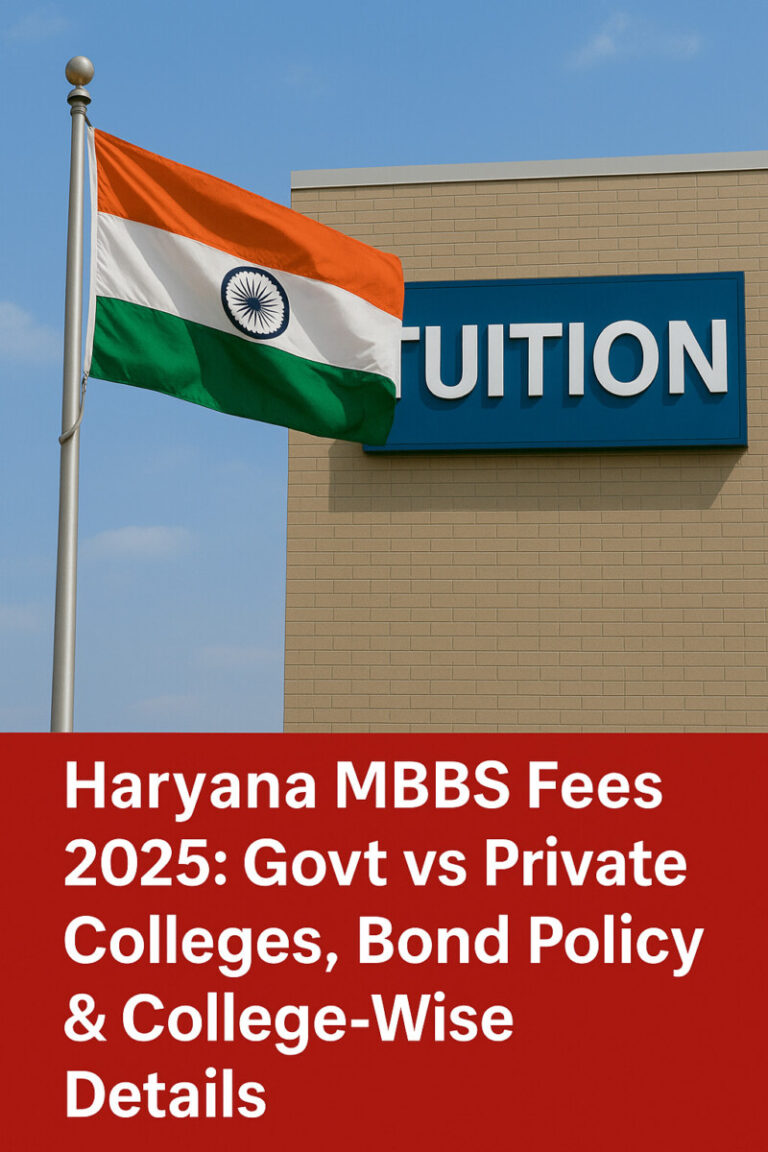 Psychographic Society - Haryana MBBS Fees 2025: Govt vs Private Colleges, Bond Policy & College‑Wise Details Haryana