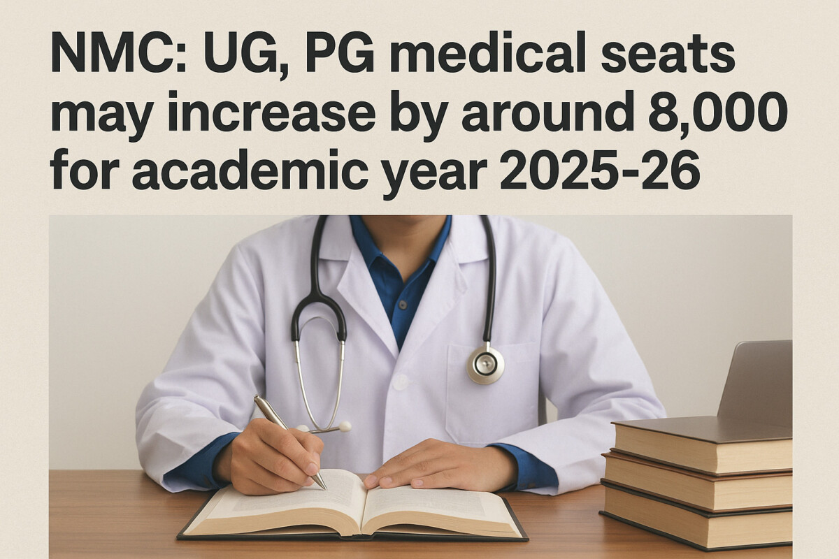 Psychographic Society - NMC: UG, PG medical seats may increase by around 8,000 for academic year 2025-26 NMC