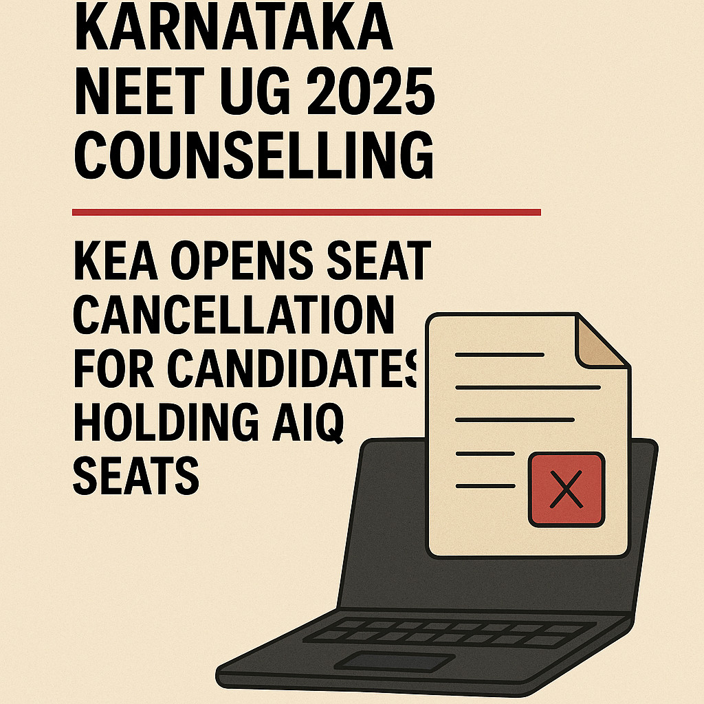 Psychographic Society - Karnataka NEET UG 2025 Counselling: KEA Opens Seat Cancellation for Candidates Holding AIQ Seats Karnataka