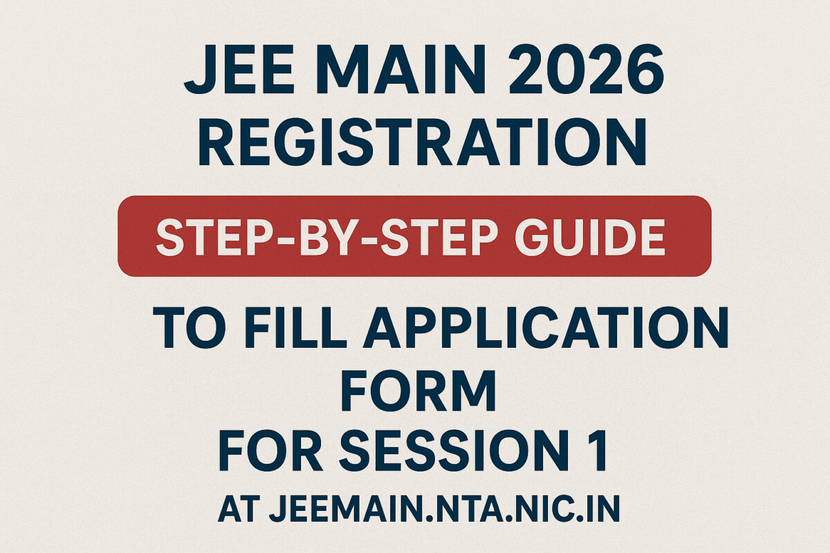 Psychographic Society - JEE Main 2026 Registration: Step-by-Step Guide to Fill Application Form for Session 1 at jeemain.nta.nic.in JEE