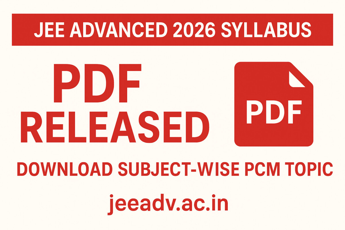 Psychographic Society - JEE Advanced 2026 Syllabus PDF Released; Download Subject-wise PCM Topics from jeeadv.ac.in JEE