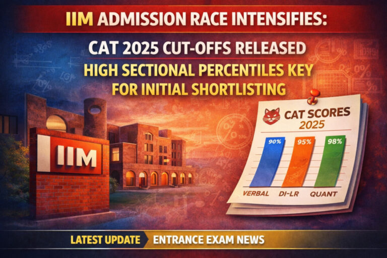Psychographic Society - IIM Admission Race Intensifies: CAT 2025 Cut-offs Released, High Sectional Percentiles Key for Initial Shortlisting IIM