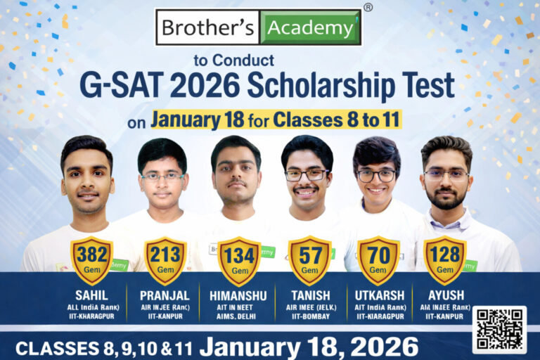 Psychographic Society - Brother’s Academy to Conduct G-SAT 2026 Scholarship Test on January 18 for Classes 8 to 11 Brother's