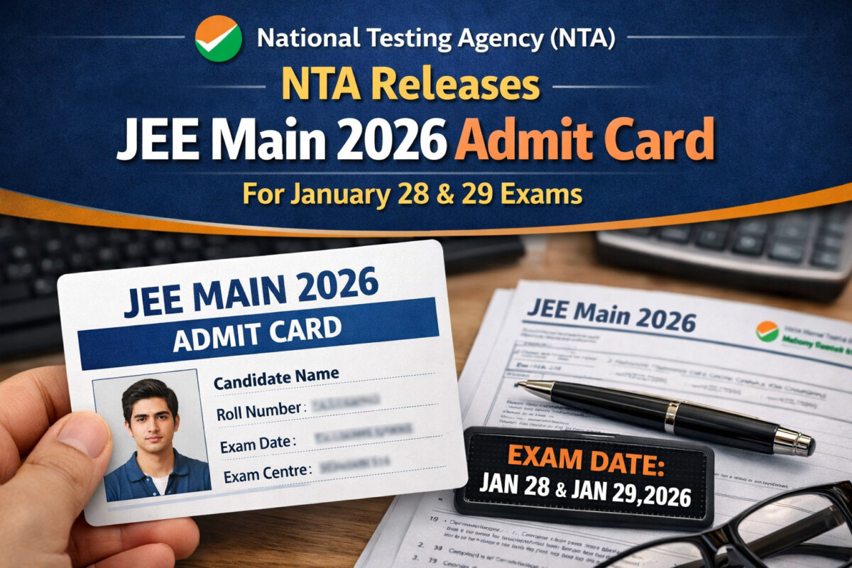 Psychographic Society - NTA Releases JEE Main 2026 Admit Card for January 28 & 29 Exams JEE