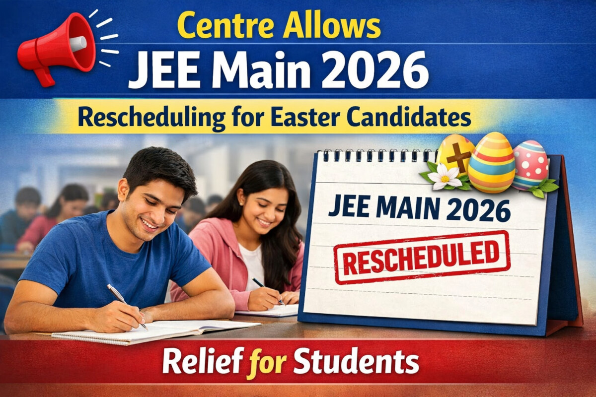 Psychographic Society - Centre Allows JEE Main 2026 Rescheduling for Easter Candidates; Relief for Students JEE