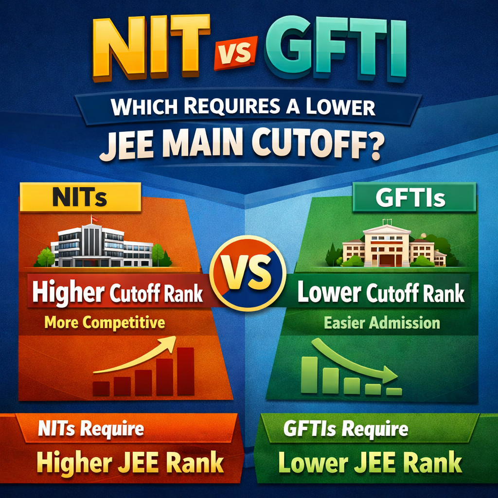 Psychographic Society - NIT vs GFTI: Which Requires a Lower JEE Main Cutoff? NIT