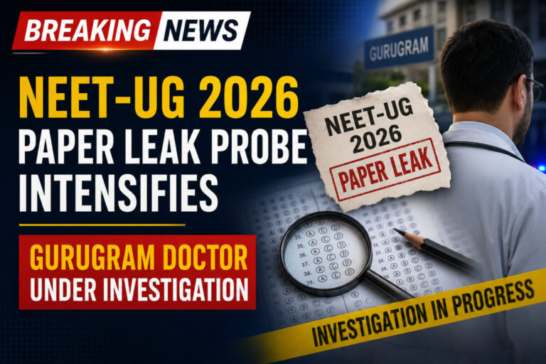 Psychographic Society - NEET-UG 2026 Paper Leak Probe Intensifies; Gurugram Doctor Under Investigation NEET