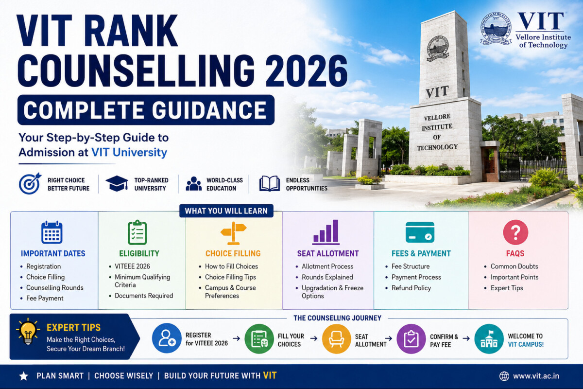 Psychographic Society - VIT Counselling 2026: Complete Admission Process, Phase-Wise Schedule, Fee Details Released VIT